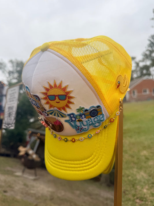 Custom Cruise/Travel Themed trucker hat.
