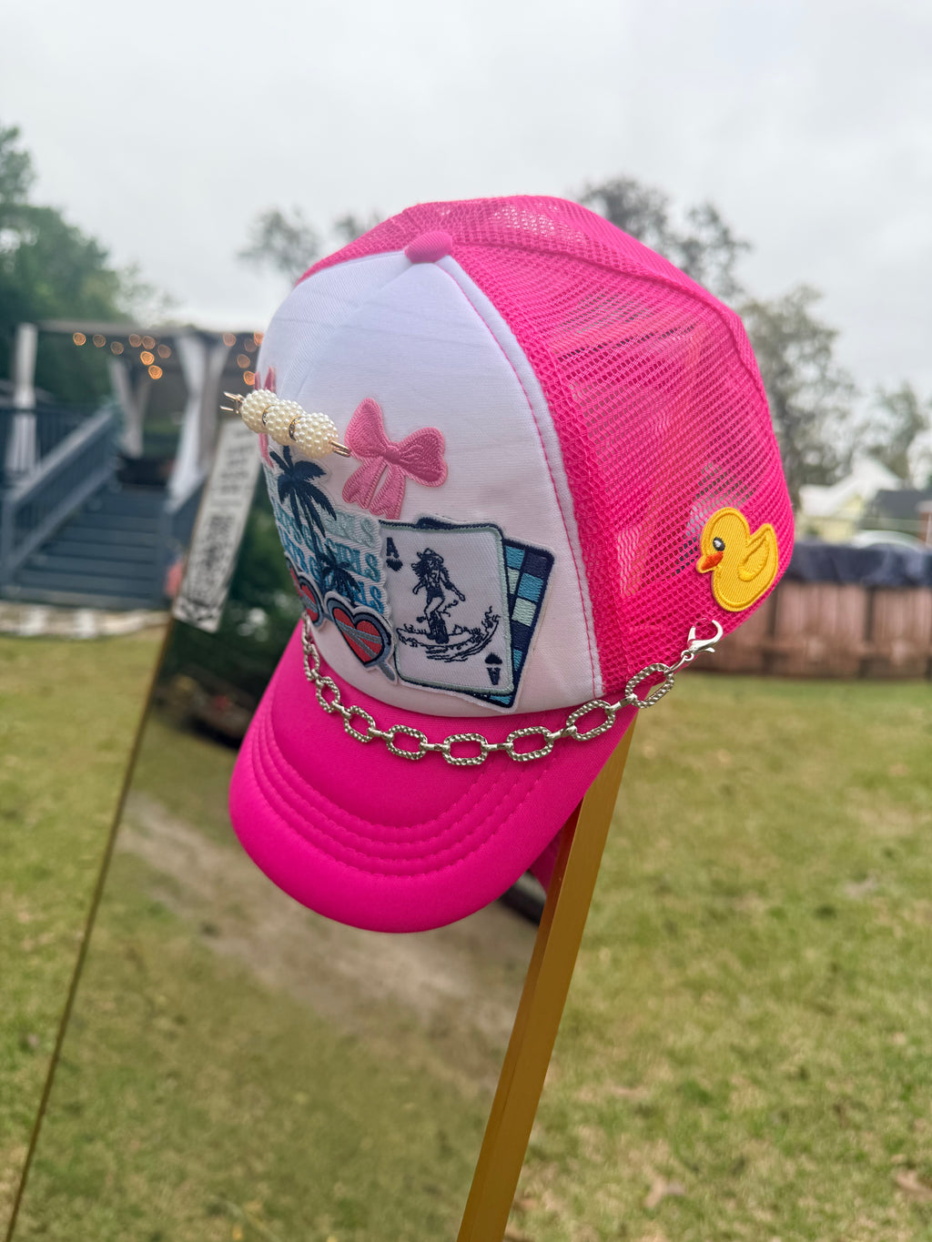 Custom Cruise/Travel Themed trucker hat.