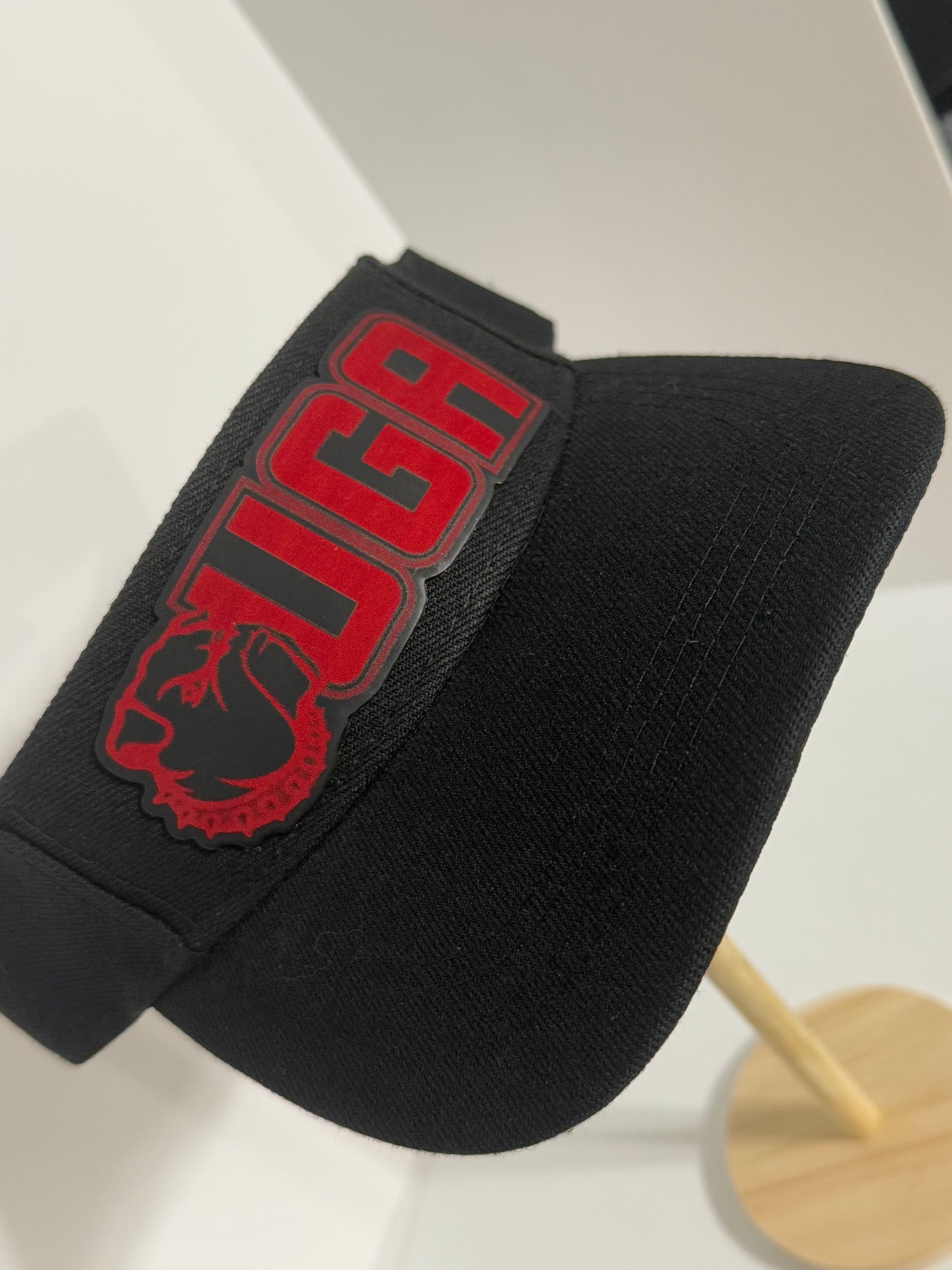 UGA Black & Red Visor