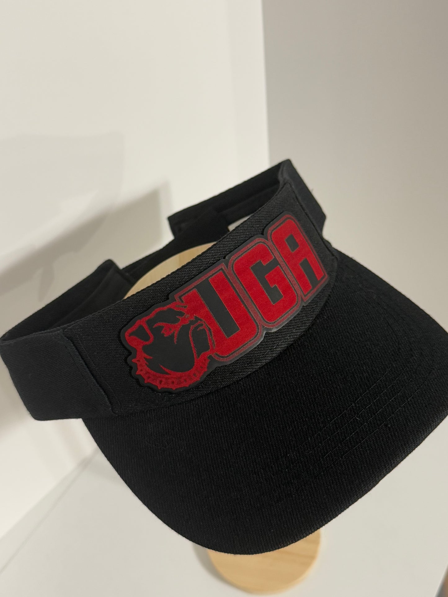 UGA Black & Red Visor